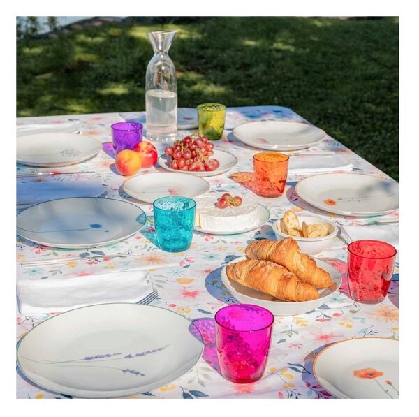 Barazzoni Bicchieri Coriandoli Vetro Colori Misti 32cl 6 pezzi