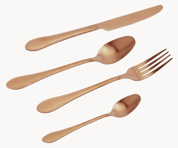 Set di 16 posate spazzolate Cucina, fatto a mano, 4 persone