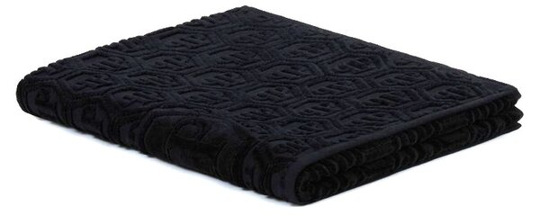 Telo Bagno In Acrilico Dralon Hexagon 95X150 Premoli Di Bella Moderno Black Caleffi
