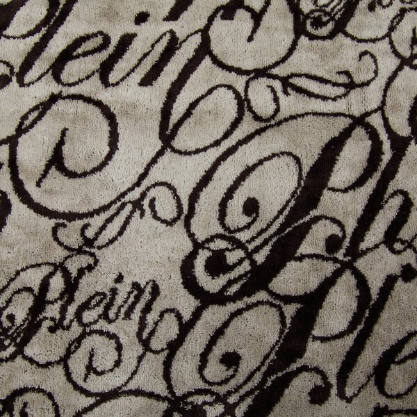 Telo Bagno In Acrilico Dralon Script 95X150 Premoli Di Bella Moderno Brown Caleffi