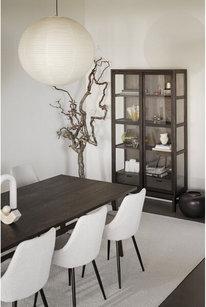 Vetrina marrone in rovere con ante scorrevoli 100x203 cm Hazelton - Rowico