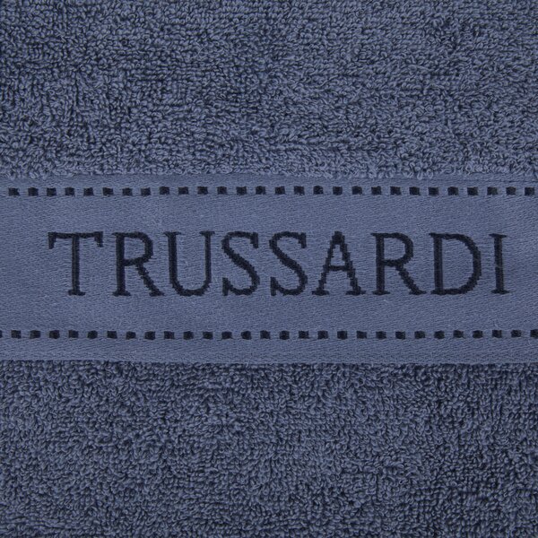 Telo Bagno In Acrilico Dralon Ribbon 100x150 Trussardi Tinta Unita Avio Caleffi