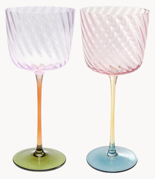 Set di 4 bicchieri da vino Twist