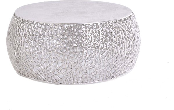 Tavolino da salotto 75 cm, design argento, moderno, per soggiorno. ACQUISTA ORA