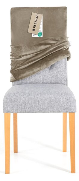 Coprisedia greige con rivestimento elastico per sedie 48 cm Sento – Restilo