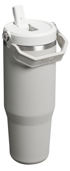 Borraccia termica greige in acciaio inox 890 ml IceFlow™ Flip Straw 2.0 Tumbler Ash – Stanley