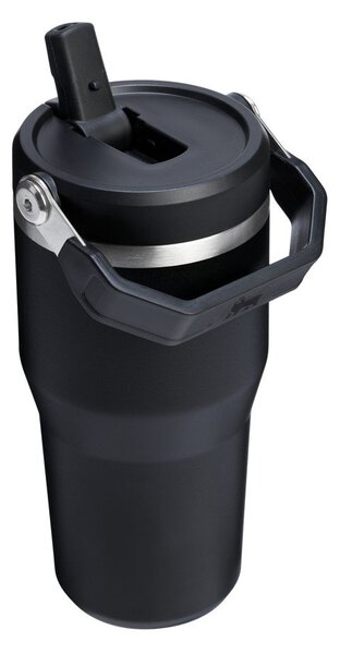 Borraccia termica nera in acciaio inox 600 ml IceFlow™ Flip Straw 2.0 Tumbler Black – Stanley