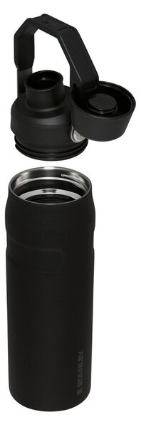 Bottiglia termica nera in acciaio inox 700 ml IceFlow™ Bottle Fast Flow Black – Stanley