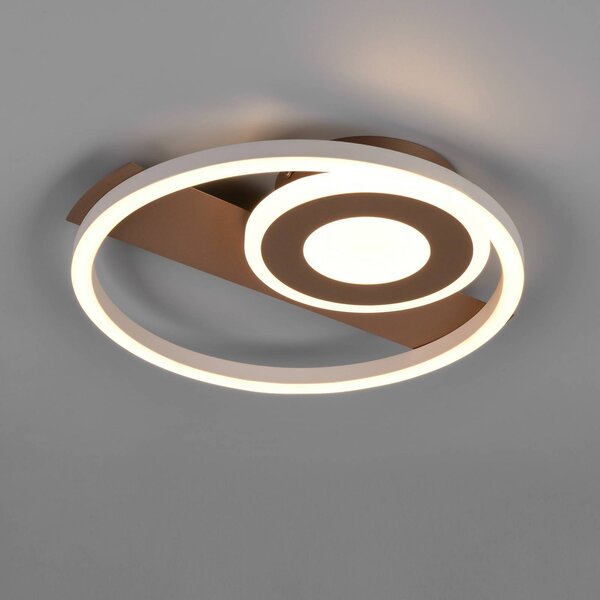 Reality Leuchten Plafoniera soffitto Horus, dimmerabile, Marrone / Ruggine, Soggiorno / Sala da pranzo, Metallo, Moderno, Plafoniera