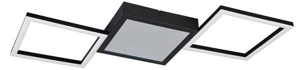 Reality Leuchten Plafoniera a LED Gelo, dimmerabile, Nero, Soggiorno / Sala da pranzo, Metallo, Moderno, Plafoniera LED