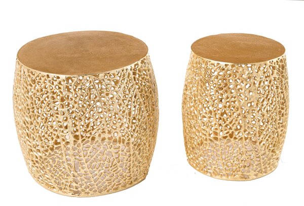 Tavolino da 40 cm, design dorato, moderno, per il soggiorno. ACQUISTA ORA