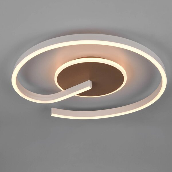Reality Leuchten Plafoniera soffitto Calle, dimmerabile, Crema / Ambra, Soggiorno / Sala da pranzo, Metallo, Moderno, Plafoniera