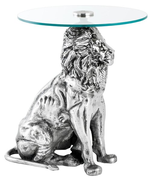 Tavolino da 60 cm, design argento, moderno, per soggiorno - ACQUISTA ORA