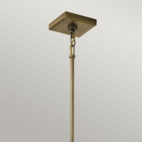 Lampadario Contemporaneo Cayden Acciaio Ottone Naturale 4 Luci E14 IP20