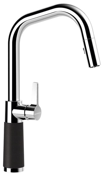 Miscelatore per lavello con doccia Schock SC-530 nero 556120GNE
