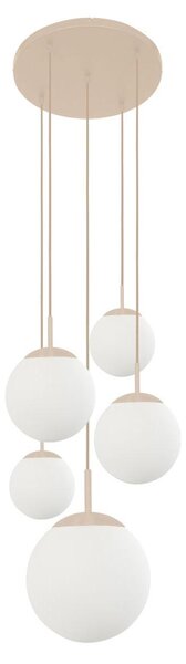 Steinhauer - lampada a sospensione - Bollique - color crema - vetro - Ø 60 cm - E27 - 2730CR