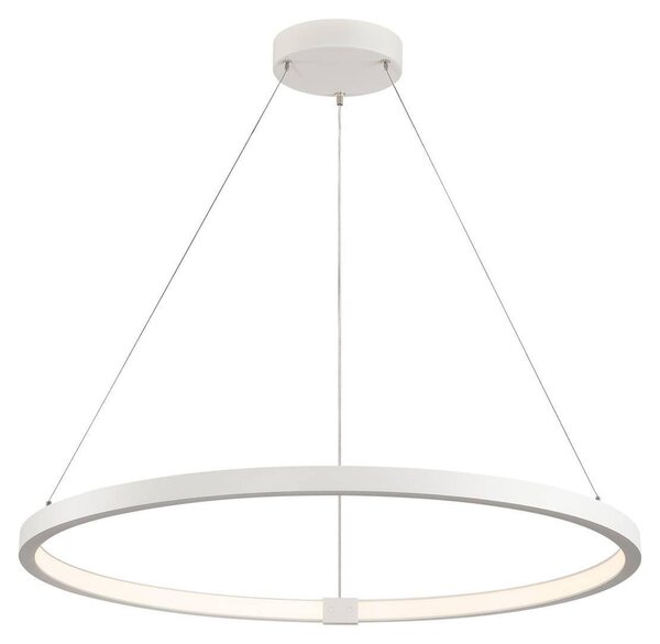 Una lampada a sospensione Dali 80 PD LED dimmerabile colore della luce commutabile Ø80 cm bianco opaco
