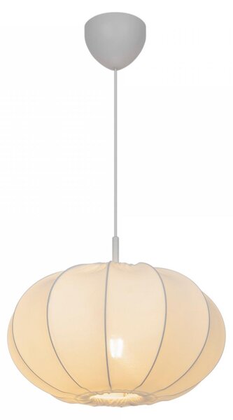 Lampadario a sospensione tessile NORDLUX Aeron, Variante: Ø 400 x 300 mm, E27, bianco, beige