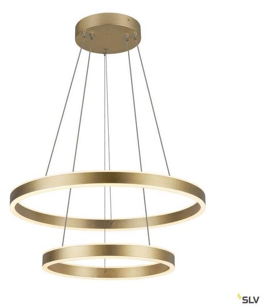 SLV Una lampada a sospensione a LED Doppia fase Up&Down in ottone