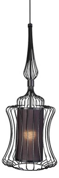 Lampadario ABI nero 1xE27x40W in metallo, dimensioni: 180x25x25 cm, IP20, Nowodvorski Lighting