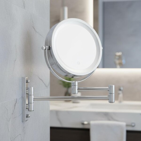 Specchio da parete con ingrandimento Specchio per il trucco illuminato a LED