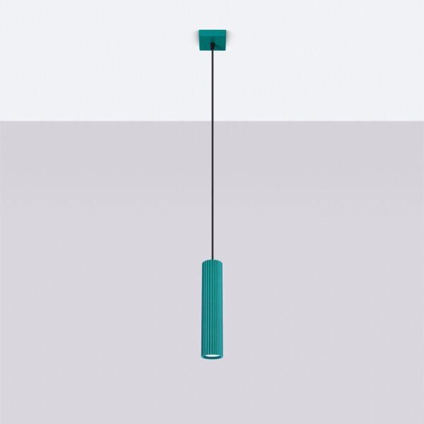 Brilagi - Lampadario LED a sospensione su cavo CRESTO 1xGU10/10W/230V turchese