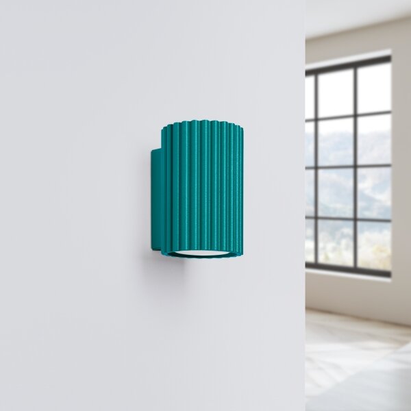 Brilagi - Applique LED CRESTO 1xGU10/10W/230V 10 cm turchese