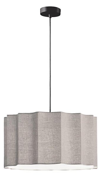 Lampada a sospensione a cavo WAVY 1xE27/14W/230V grigio