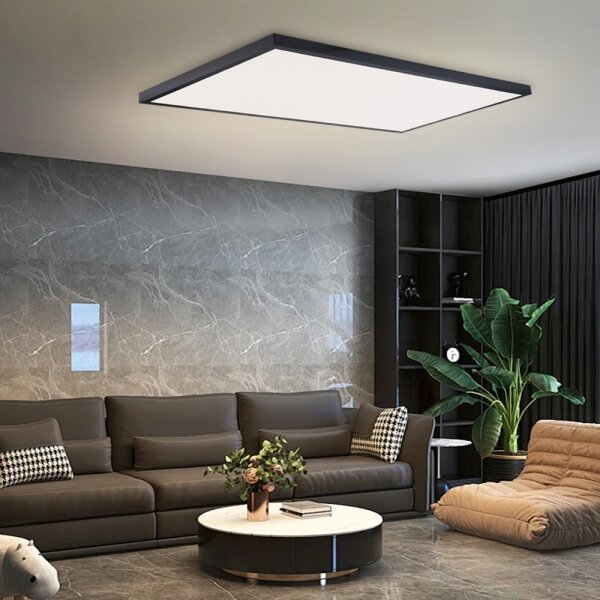 Brilagi - Plafoniera da bagno FRAME LED/96W/230V 120x60 cm IP44 nera