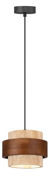 Lampadario a sospensione con cavo SUSAN 1xGX53/15W/230V marrone/beige