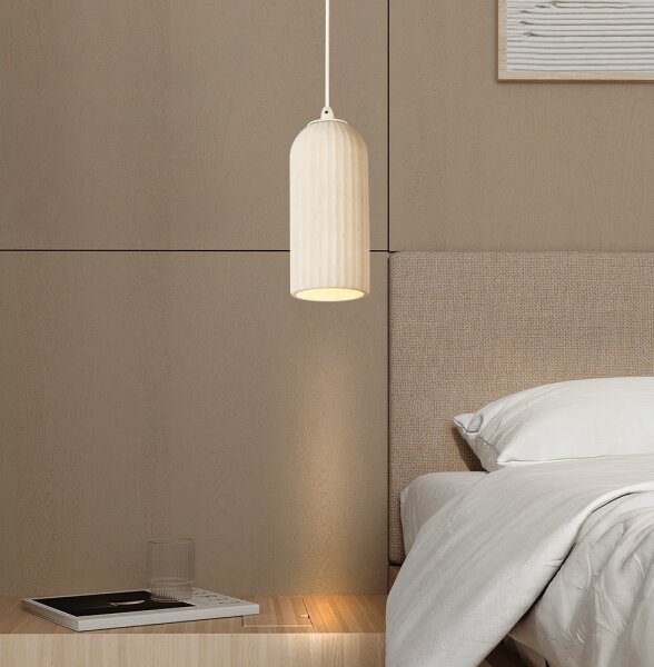 Lampada a sospensione su cavo LAVINA 1xE27/35W/230V crema