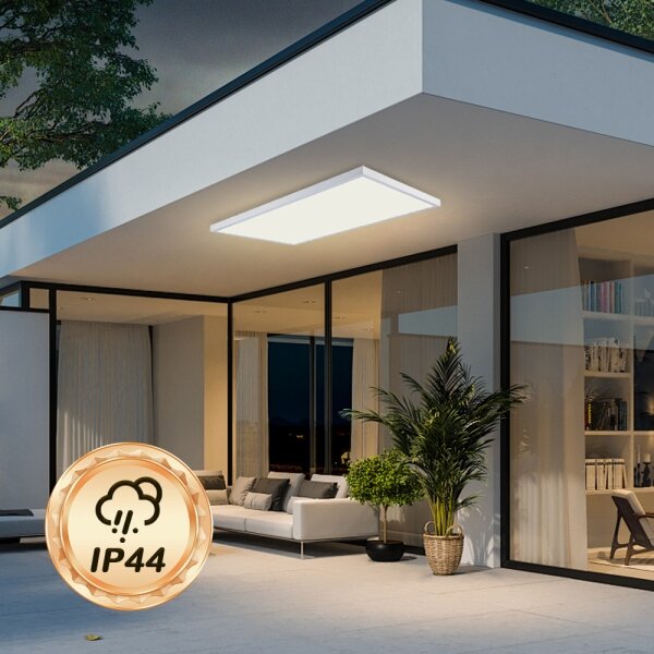 Brilagi-LED Lampada da bagno dimmerabile FRAME SMART LED/96W/230V IP44 bianco + telecomando