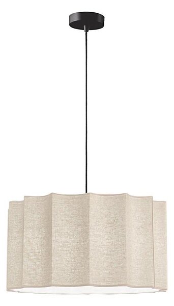 Lampada a sospensione su cavo WAVY 1xE27/14W/230V beige