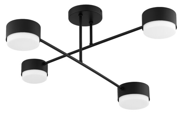 Brilagi - LED RGB dimmerabile plafoniera da soffitto MONO 4xGX53/14W/230V Wi-Fi Tuya nera