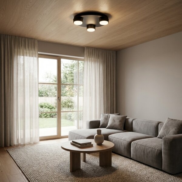 Brilagi - LED RGB dimmerabile plafoniera MONO 3xGX53/14W/230V Wi-Fi Tuya diam. 30 cm nera