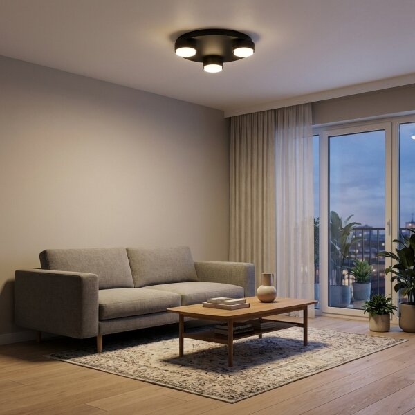 Brilagi - LED RGB dimmerabile plafoniera MONO 3xGX53/14W/230V Wi-Fi Tuya diam. 30 cm nera