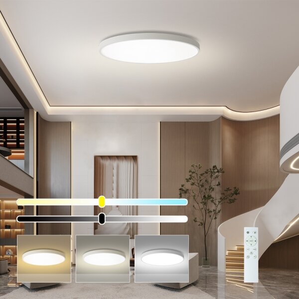 Brilagi - LED dimmerabile POOL SMART LED/180W/230V diam. 120 cm Wi-Fi Tuya bianco + telecomando