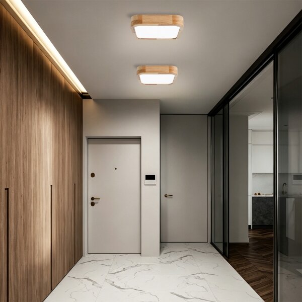 Brilagi - Plafoniera LED WOODLINE SQUARE LED/32W/230V 3000/4000/6000K rovere 30x30