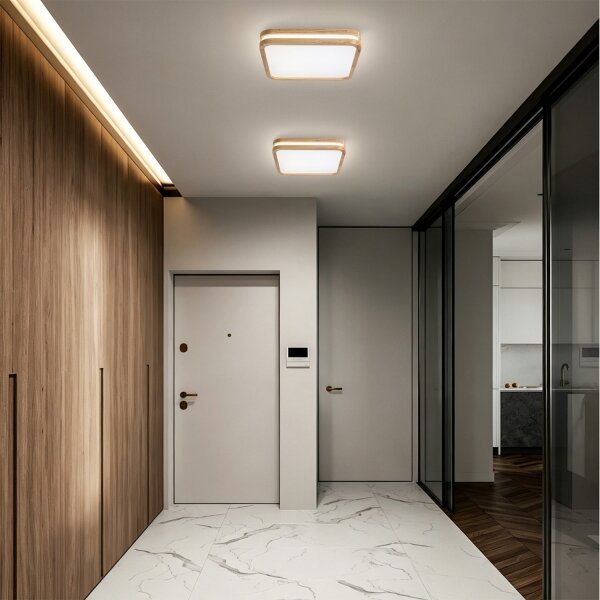 Brilagi - Plafoniera LED MOLINA SQUARE LED/32W/230V 3000/4000/6000K rovere 30x30 cm