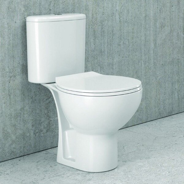 Kamalu wc monoblocco senza brida e scarico a muro | claire-10