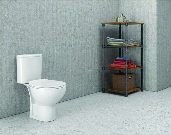 Kamalu wc monoblocco senza brida e scarico a muro | claire-10