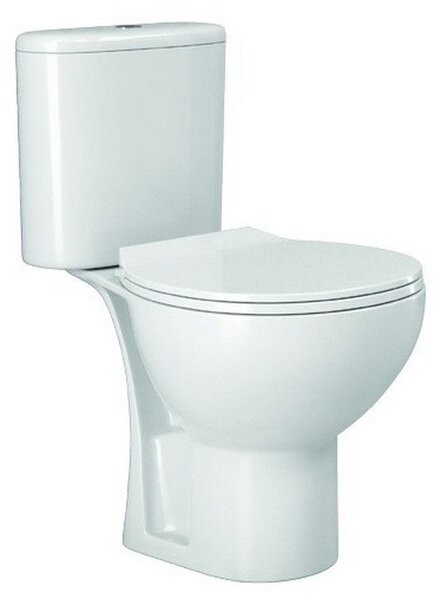 Kamalu wc monoblocco senza brida e scarico a muro | claire-10