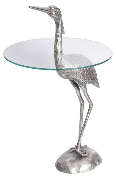Tavolino da 90 cm, argento, design moderno, per il soggiorno. ACQUISTA ORA