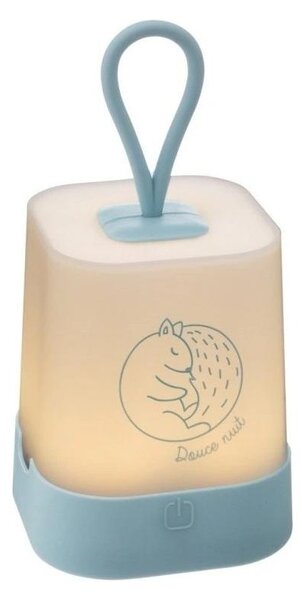 Atmosphera - LED a sfioramento. lampada notturna ricaricabile per bambini RABBIT LED/3,7V 1200mAh blu