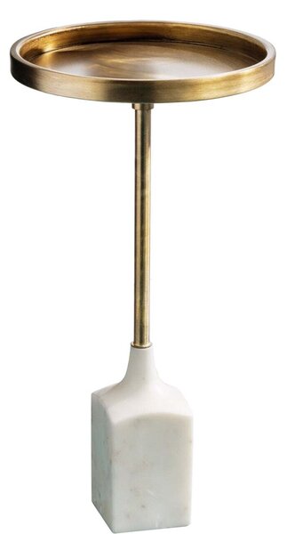 Tavolino da 55 cm in marmo dorato, design moderno per il soggiorno. ACQUISTA ORA