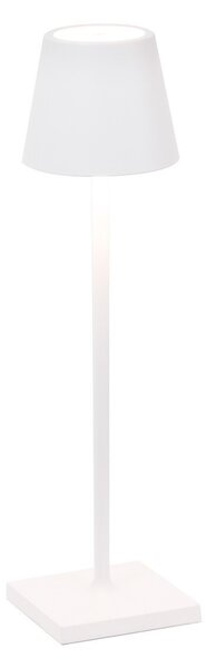 Lampada a led da tavolo Poldina Pro Micro Bianca ricaricabile e dimmerabile con batteria fino a 12 ore