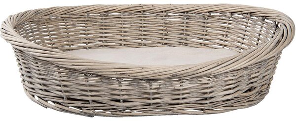 Cesto per cani Clayre & Eef 74x57x19 cm Rattan grigio