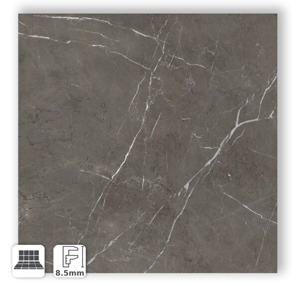 Pavimento in Gres Porcellanato Effetto Marmo Pietra Grigia Venato 3D Semilucido Anticato 120x120 - AS907
