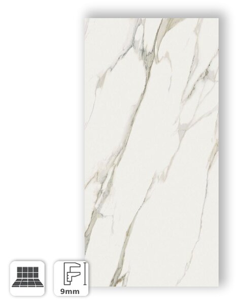 Gres Porcellanato Effetto Calacatta Michelangelo Suoperior Opaco 60x120 - ASS05