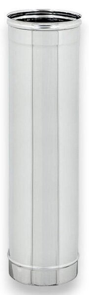 Tubo tondo in acciaio inox 304 per stufe a legna 100 cm - 30 cm